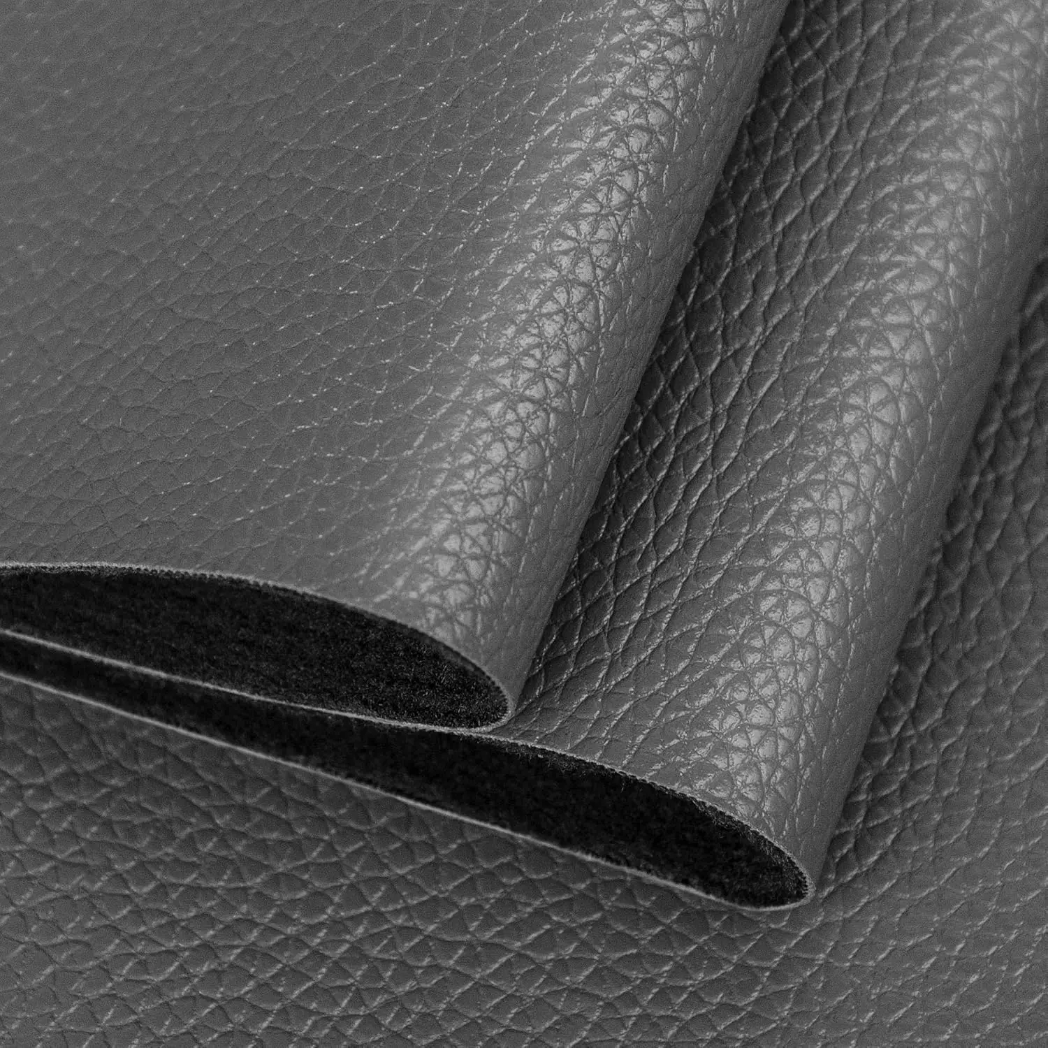 Faux Leather Gray PU Leather Fabric 36" x 54" 1 Yard 0.8 mm Thickness Synthetic Leather Upholstery Leather Fabric Leather Material for Upholstery Couch Sofa Bags Chairs  Seats DIY Crafts