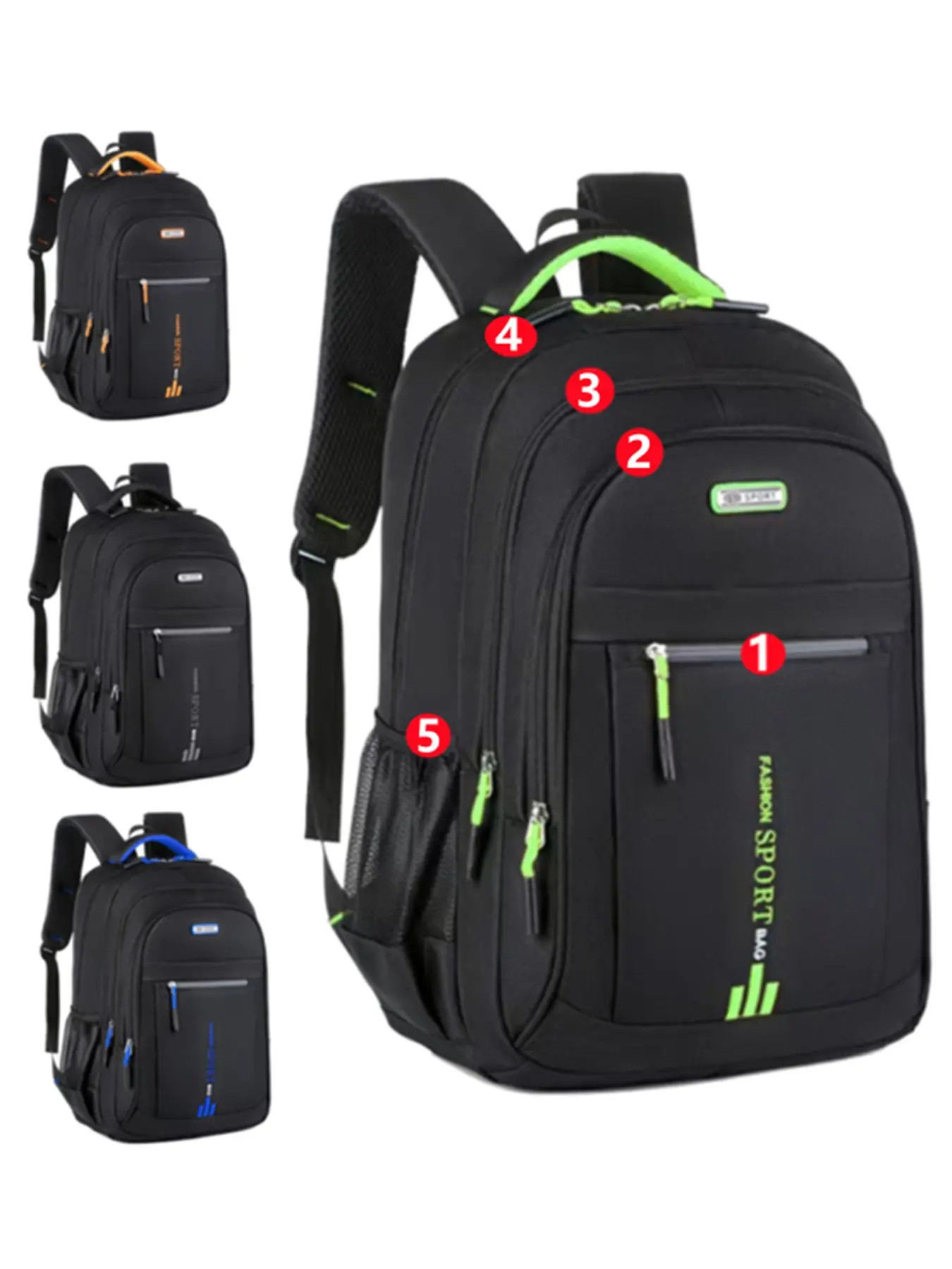 Men's Large Capacity Travel Backpack, Adjustable Straps, Multi-Pocket Business & School Bag, Travel Backpack, Laptop Travel Backpack, College Backpack, Work Business Backpack, Computer Backpack, Backpack For Work, Travel Backpack Carrier