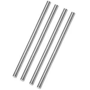 4 count 10mm x 305mm 304 Stainless Steel Rods, 2/5" x 12" Metal Round Solid Rod Bar,Smooth Steel Shaft Rods for DIY Craft Model,Industry,Plane/Ship Model,Metal Working Hobbies(10 x 305mm)