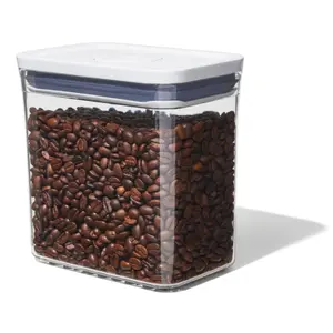 Good Grips POP Container – Airtight 1.7 Qt for Coffee and More Food Storage, Rectangle, Clear