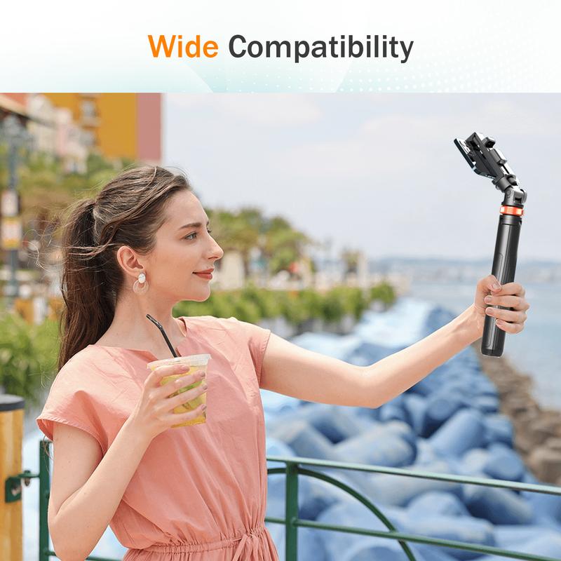 Upgraded 61" Phone Tripod with Wireless Remote & Selfie Stick Multi Role Extendable Stand for iPhone 13-16 & Android Travel Friendly