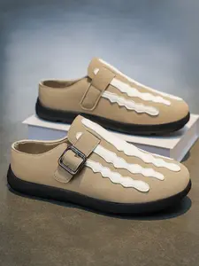 Men's Summer Breathable Half Slippers, One-Step Soft Wood Brink Cool Sandals, Beach Shoes, Home Shoes, New 2026 Model