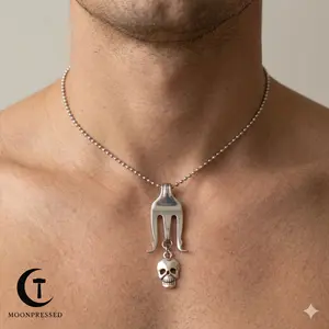 "Fork & Skull" Necklace