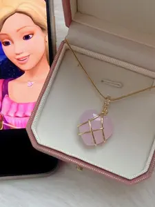 Princess Heart Stone Necklace, Elegant Clavicle Chain, Simple Fashion, Cute Style, Versatile Pendant, Perfect Gift, Daily Accessory, Party, Holiday