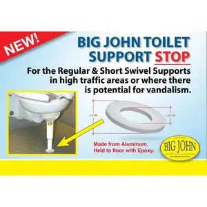 Big John Products 1SS Toilet Support Stop
