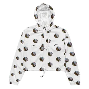 Limited Edition Women's Original Style Adjustable Breathable Cropped Moneybear Windbreaker Top