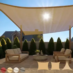 Sun Shade Sail Canopy UV Block Sunshade For Backyard Deck Outdoor Pool Rectangle