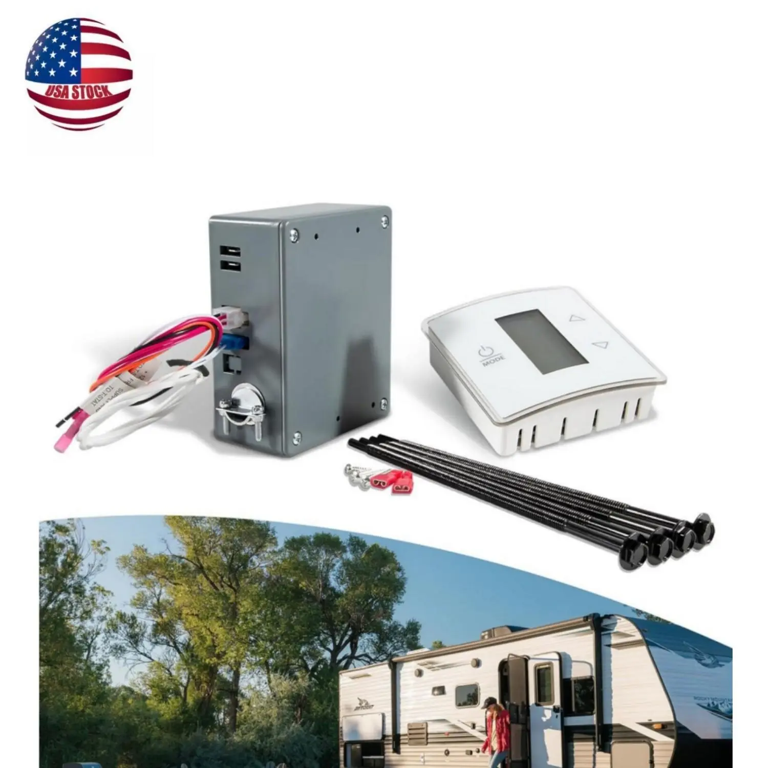 for Dometic Single Zone LCD Touch RV Air Conditioner Thermostat Kit 3316230.000