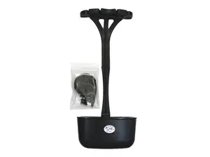 MK 250-QBK Black 6 Arrows Quiver with Handle and Base, Ideal for Archery Storage