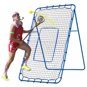 6x4ft Lacrosse Rebounder Net Pro – Adjustable Angles, Quick Setup, Backyard Training Hack! Level Up Lacrosse Skills FAST