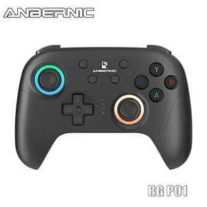 ANBERNIC Wireless Game Controller, USB Rechargeable Gamepad with RGB Lighting, Move Control Vibration Gamepad for PC, Steam, Switch, Android, iOS, Gaming Accessories, Premium Gaming Controllers