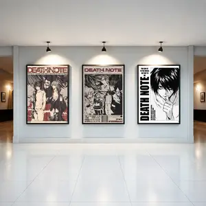 Death Note Anime Poster – Manga Canvas Wall Art, Movie-Inspired Decor, Gift for Anime Fans