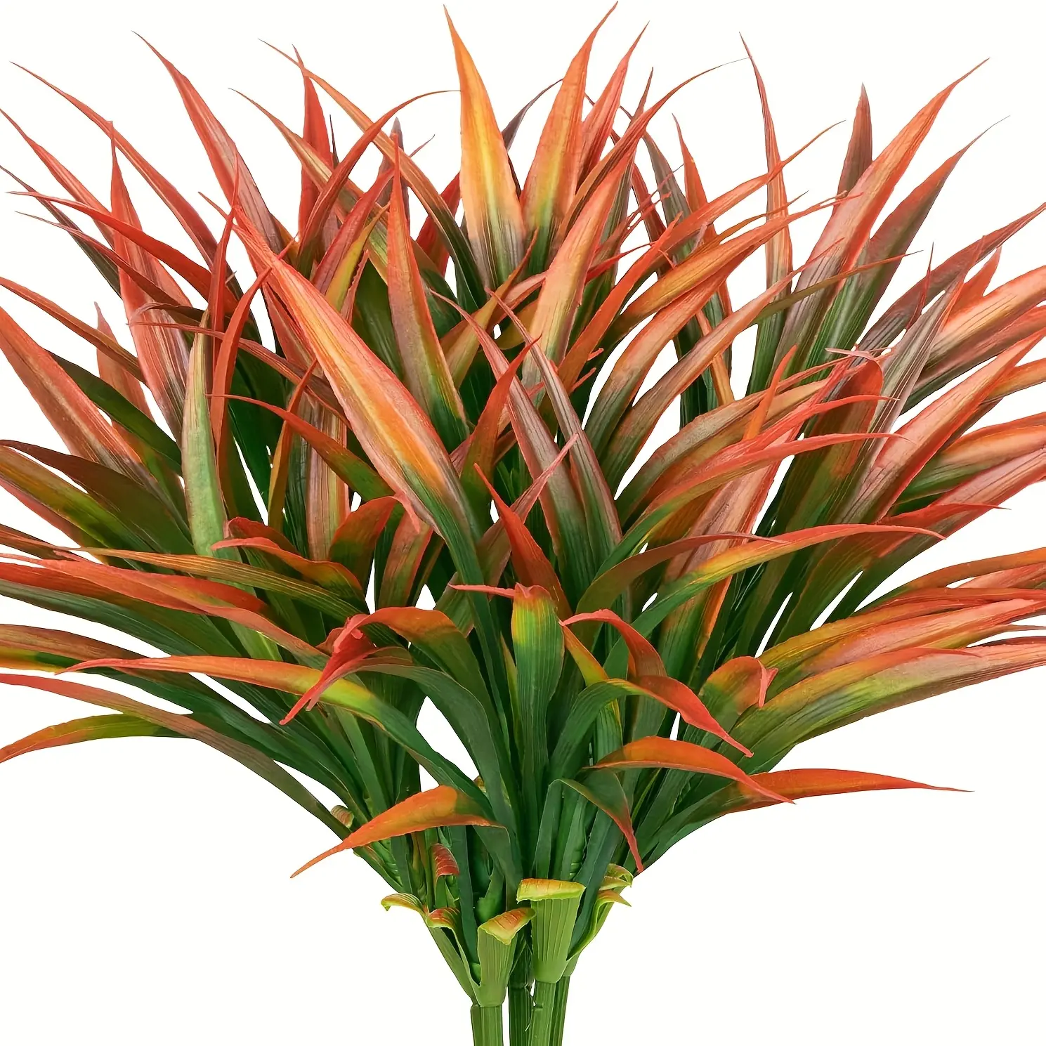 12 Pcs Fake Outdoor Plants Artificial Grass Fall Stems Faux Plastic Plants for Autumn Indoor Outside Garden Hanging Planter Porch Patio Window Box Home Decor Thanksgiving Day