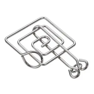 Metal Puzzle Mind Brain Teaser Magic Wire Rings Puzzles For Adults Kids Disentanglement Iron Link Unlock Interlock Game