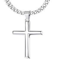Cuban Chain - Slim Bevel Edge Cross
