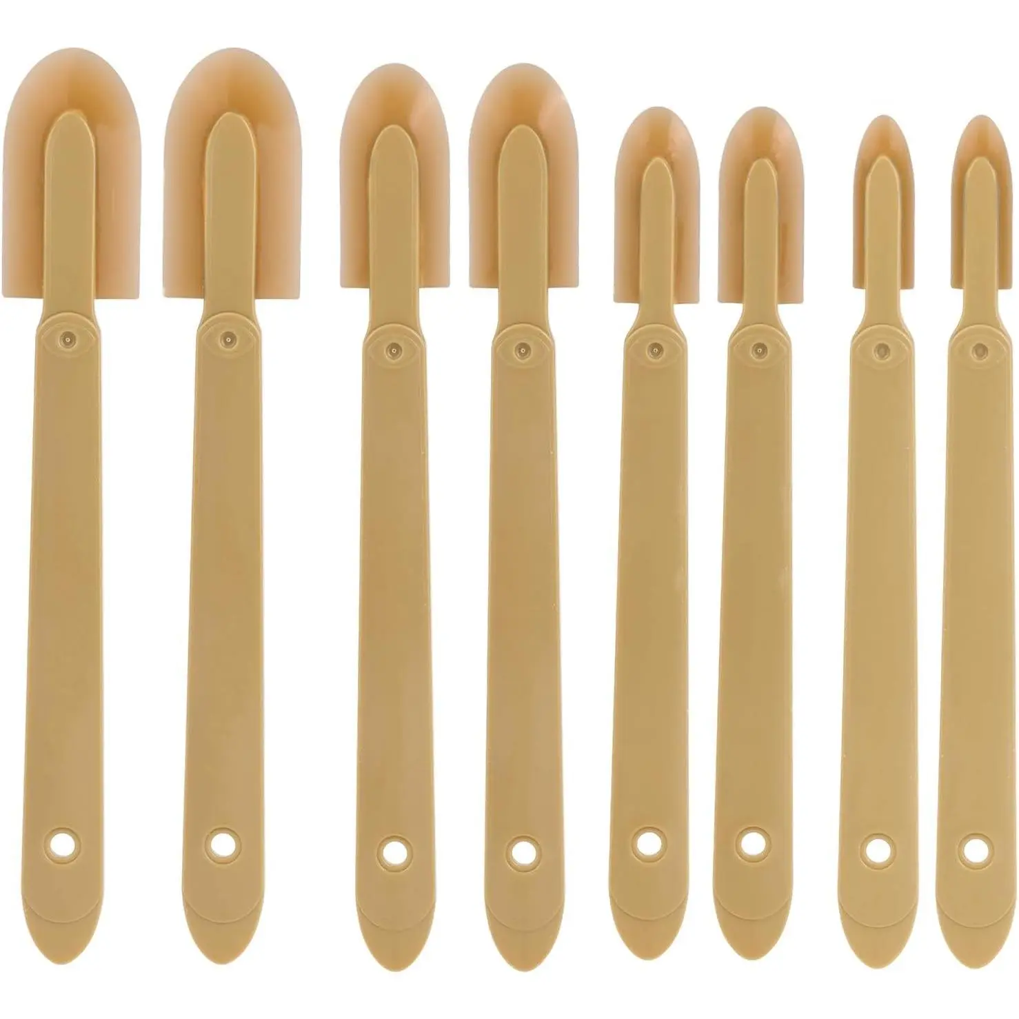 8-Count Rubber Caulking Tool Set with 4 Sizes – Caulk Finishing Spatulas, Remover, Smoother, Grout Sealer Spreader, Finger Applicator, Scrapers for Kitchens, Bathrooms, Edges, Doors, Construction Projects