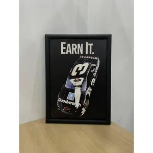Racing Wall Art Decor – Dale Earnhardt "Earn It"  Poster, an Artistic Room Ornament for NASCAR Fans, Ideal as a Bold Home Decor Statement or Gift for Enthusiasts.