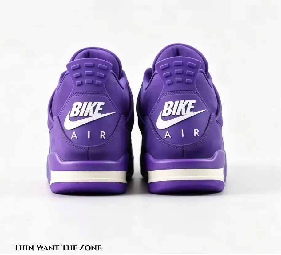 Brand New High-Top Retro Purple Suede Lace-Up Basketball Sneakers with Original Box