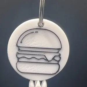 Burger (3) NFC Keychain – One Tap, All Flavor