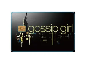 GG Intro Credit/Debit Card Skin Sticker Cover (Small Chip) | Y2K NYC Drama Poster Style Credit/Debit Card Skin | Glossy