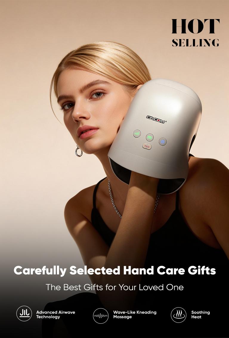CINCOM Portable Hand Massager with Comfort Heat - Cordless, Adjustable Settings, Auto-Off, White, Black, Pink, Blue, Perfect Gift for Families, Men & Women - Ideal for Black Friday, Thanksgiving, Christmas, Birthdays & More,summerwins Lymphatic Drainage R CINCOM Portable Hand Massager with Comfort Heat - Cordless, Adjustable Settings, Auto-Off, White, Black, Pink, Blue, Perfect Gift for Families, Men & Women - Ideal for Black Friday, Thanksgiving, Christmas, Birthdays & More,summerwins Lymphatic Drainage R