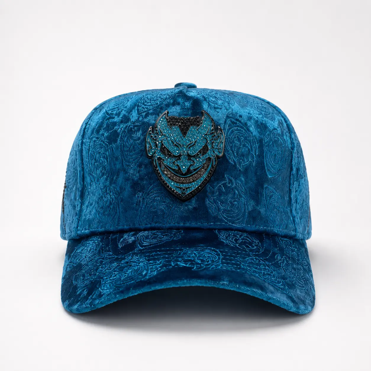 Chucky Hats "Lucifer V2 Blue Velvet" - Blue Snapback - Premium Streetwear Baseball Cap for Men & Women, Adjustable