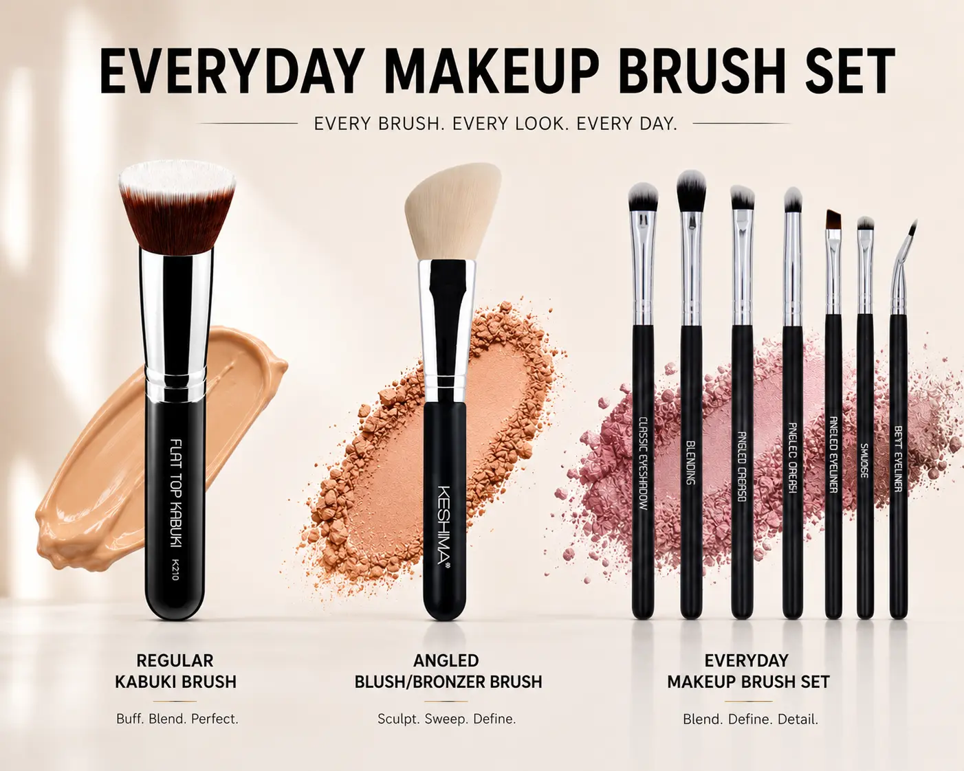 Everyday Makeup Brush Set