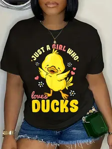 100% Cotton Ducks Rubber Duck Lovers Duck Lovers Gift for Girls T-Shirt