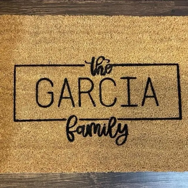 Custom Doormat - Personalized Welcome Mat for Home christmas bath rug living