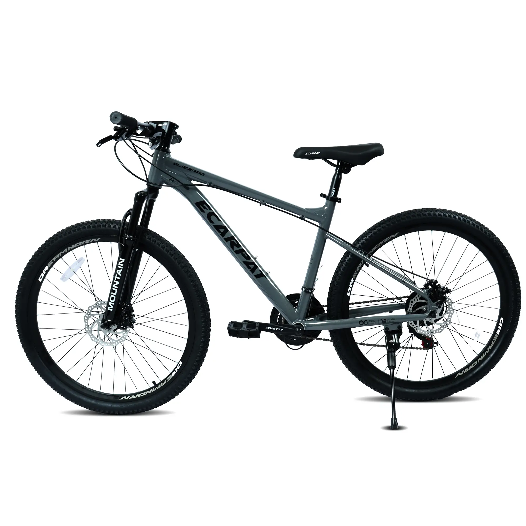 26-Inch All-Terrain Mountain Bike for Adults - 21-Speed Drivetrain, Durable Carbon Steel Frame, Front Shock Absorber, Disc Brakes, Easy Maintenance, Youth-Friendly, Trail-Riding Ideal, Bike Tools & Equipment Included