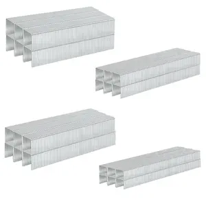 20 Guage Galvanized T/50 Staples,4 Sizes Assorted Size Project Pack for Staple  or T-50 Stapler (5/16"+3/8"+1/2"+9/16"-2016 pcs)