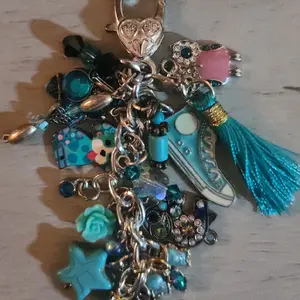 Chunky Blue Keychain