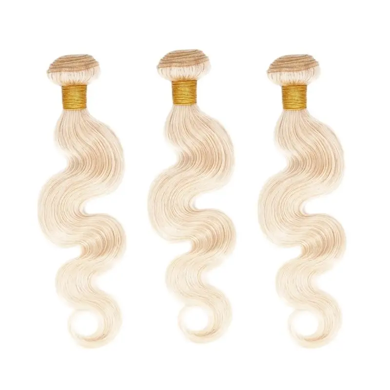 Russian Blonde Body Wave Human Hair Bundles Deal