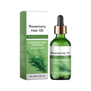 Truerelief Organic Rosemary Hair Oil Serum- Lightweight Rosemary & Mint Blend forThicker, Fuller Hair, Alopecia Support & Hair Regrowth