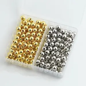 Spacer Boxes - Basic Tool Boxes Gold & Silver Heart Shaped Beads for Jewelry Making Supplies