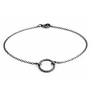 Sterling Silver Circle Anklet