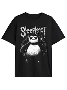Sleepknot Kaibao Dark Humor T-Shirt, Pokémon X Sleepknot Band Gothic Top, Anime/hardcore Punk, Tiktok Funny Pokemon Heavy Metal Tee