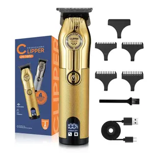 Professional Hair Clipper & Beard Trimmer Set, Rechargeable Hair Trimmer with Adjustable Comb, Hair Cutting Kit for Men, Barber Clipper for Home & Travel