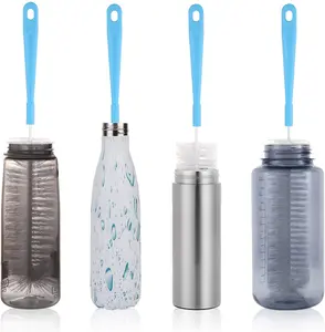 [New Deal] Set of 2 Bottle Brush Cleaner for 16 Water Bottle Brush - Long Handle for Narrow Neck Bottles, Beer Bottle & Jugs,