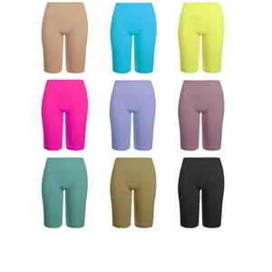 Grisel Biker Shorts-thick rib high waist biker    92% nylon 8% spandex