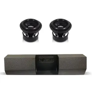 (2) Sundown Audio SA8 v3 & Universal Single Cab Dual 8" Subwoofer Box Combo
