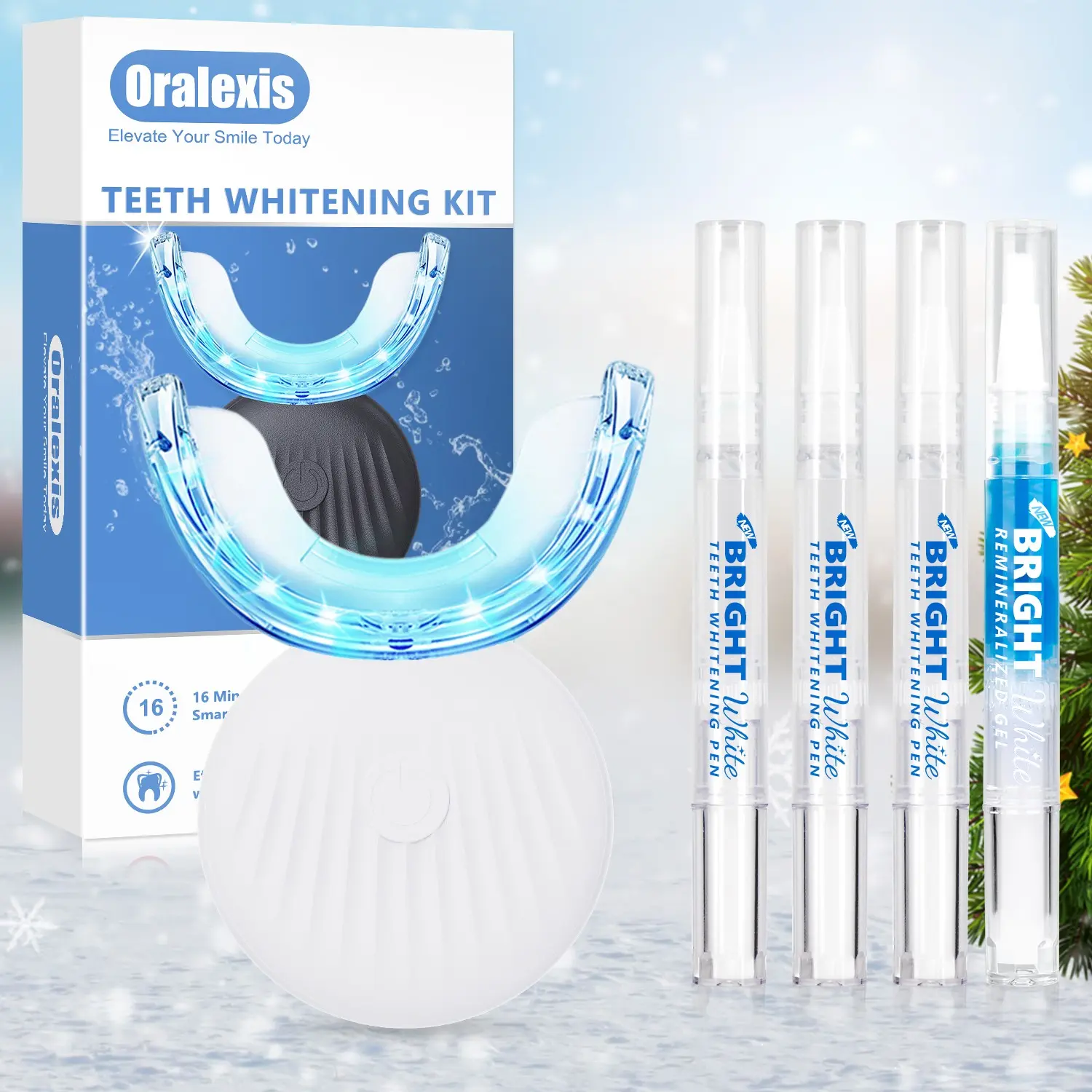 Wireless Dental Care Set, Home Use, 32 LED Lights, 4 Gel Pens, Sensitive Teeth & Gums, Professional Oral Tools, Teeth Whitener Pen, Teeth Brightener, Teeth Brightening, Teeth Brightening Kit