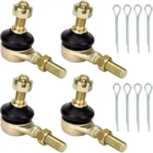 10mm Left & Right Hand Tie Rod Metal Joints, Compatible with TaoTao, Coolster, Baja, Sunl, NST, Kazuma, Roketa Chinese Kids ATV/Quad 4 Wheeler Parts (50cc, 70cc, 90cc, 110cc, 125cc)