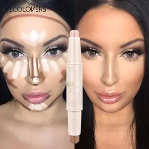 2-in-1 Dual-Ended Concealer，Waterproof Sweatproof, Highlighter Stick，Ideal Gift for Valentine's Day Gift