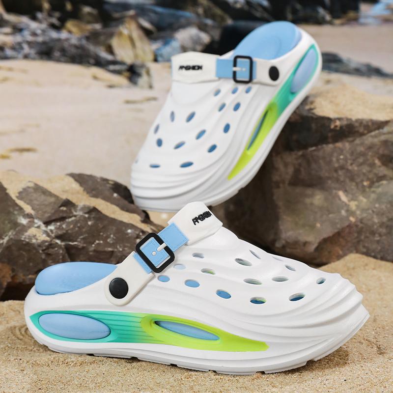 Outdoor Men's Clogs Waterproof Anti-slip Durable Thick Bottom Soft Comfort Summer Beach Shoes