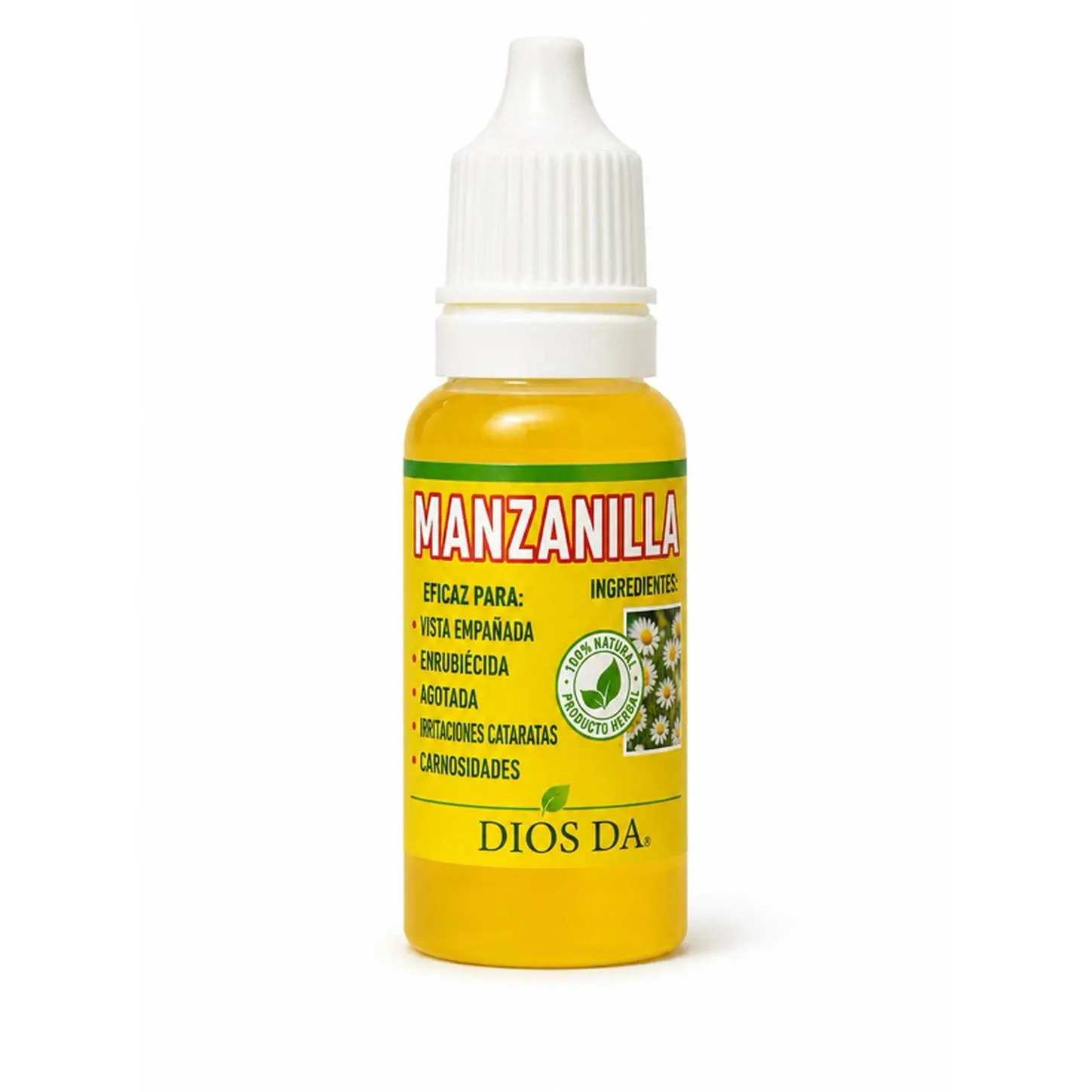 Manzanilla Eye Drops for Tired Eyes, Dry Eyes, Cataracts, and Floaters - 100% Natural Product