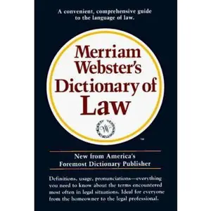 USED-Merriam-Webster's Dictionary of Law by Merriam-Webster (Paperback)