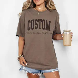 Custom Text Comfort Colors T-Shirt | Personalized Comfort Colors | DTG Printed