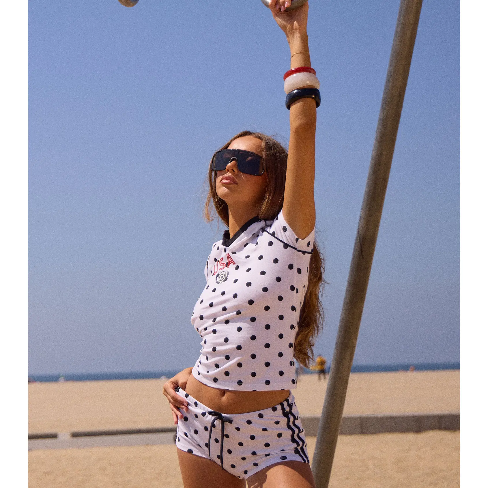 Game Day Crush Polka Dot Hot Shorts