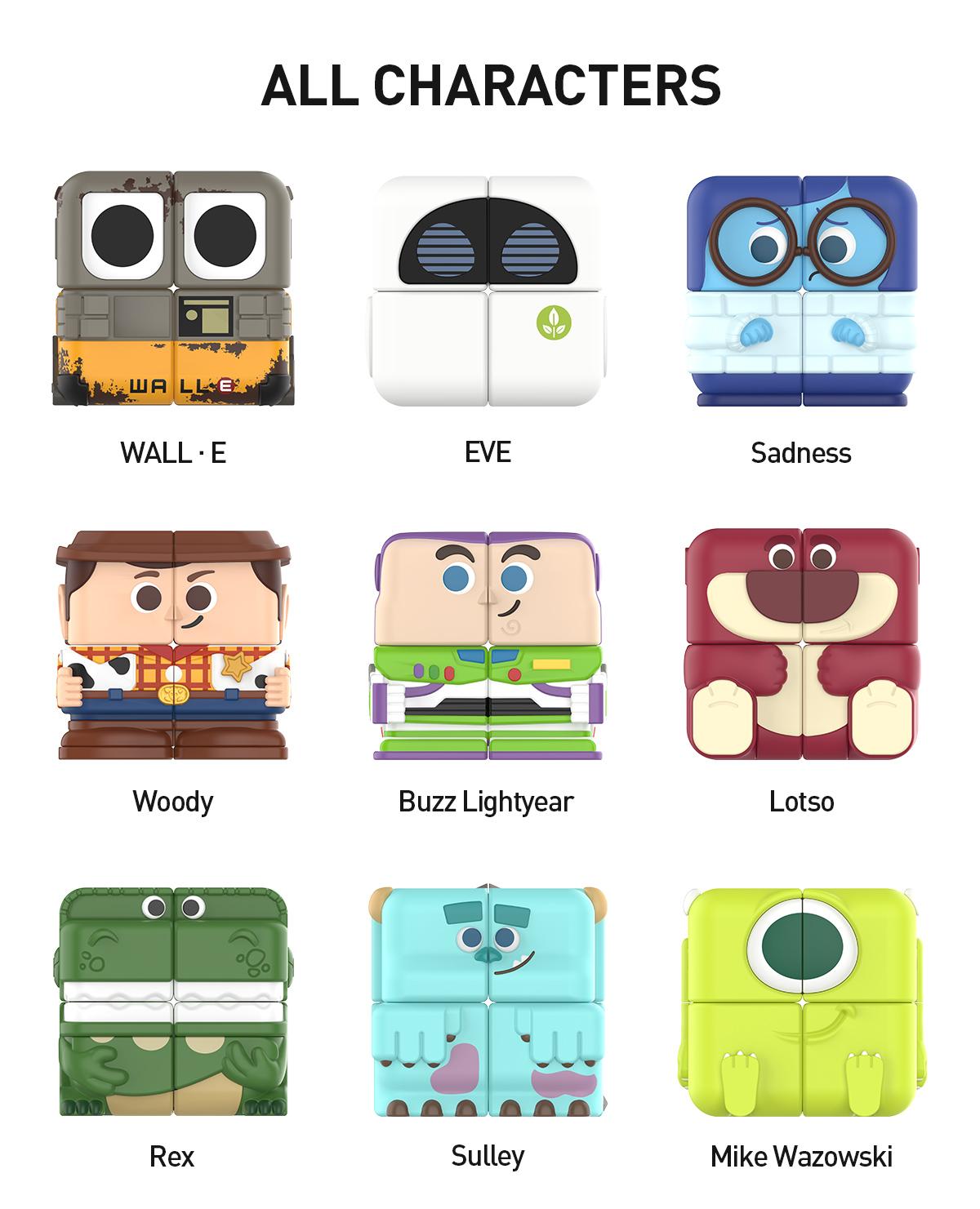 [POP NOW] POP MART Disney/Pixar POP CUBE CUBIEC Series Figures Blind Box，Whole Set LABUBU Fun Toy